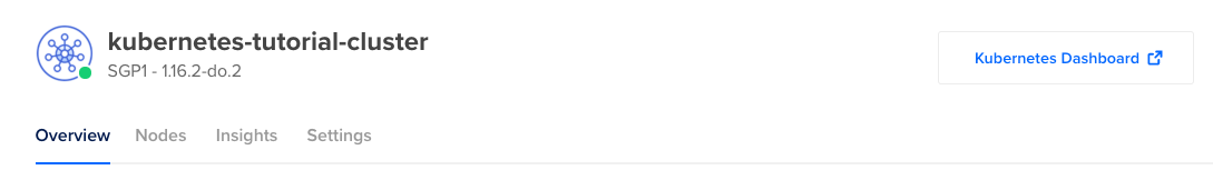 A Digital Ocean Kubernetes cluster that is in the ready state