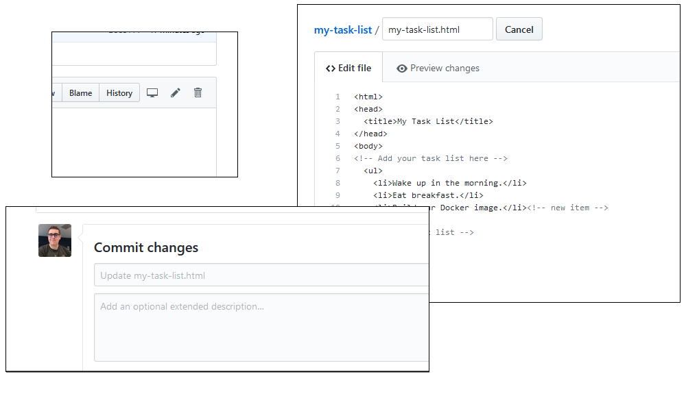 Docker Hub recent builds list
