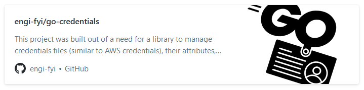 go-credentials repo card