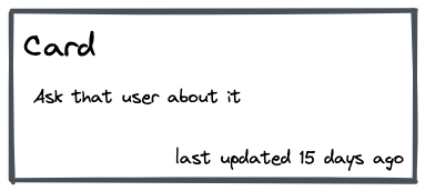 An example of a bad card with no information on it that hasn't been recently updated.